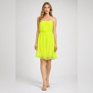 Express Vibrant Neon Yellow Dress